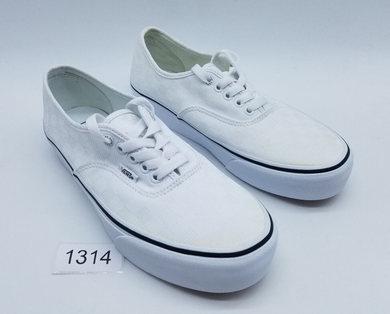 Vans Off The Wall Checkerboard Platform Women's Size Sneakers White