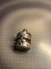 ALLEN-BRADLEY 687309-44 TYPE J 600 DUAL-GANG POTENTIOMETER, 629 & 689 ohm USA