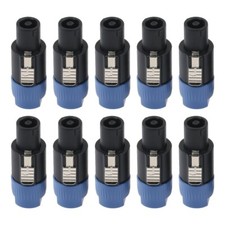10PCS 4-pole Speakon Cable Connectors Replacement For 10 to 16 Gauge AWG Cables
