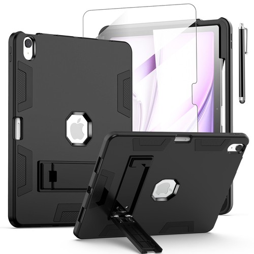 For Apple iPad Air M2 13 in (2024) Case Hybrid Shockproof Heavy Duty Stand Cover - Picture 13 of 28