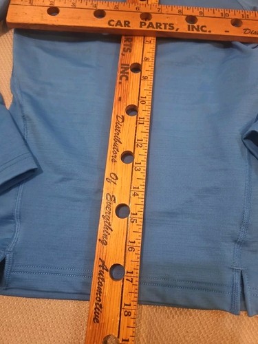 Nike Pro Dri-Fit Shirt Youth Boys Size Small Blue Long Sleeve Graphic Print Tee - Picture 10 of 11