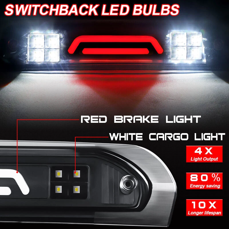 Smoked LED 3rd Tail Lights Brake Lamps For 2002-2009 Dodge Ram 1500 2500 3500 US - Image 4 of 4