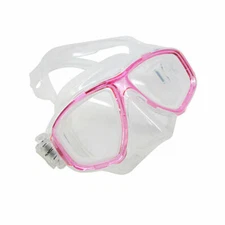 Palantic M36 Pink/Clear Silicone RX -1.0~-10.0 Nearsighted Dive/Snorkel Mask