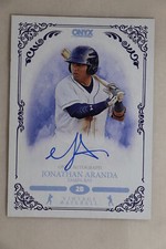 Jonathan Aranda - 2022 Onyx Vintage Baseball Blue On Card Autograph *
