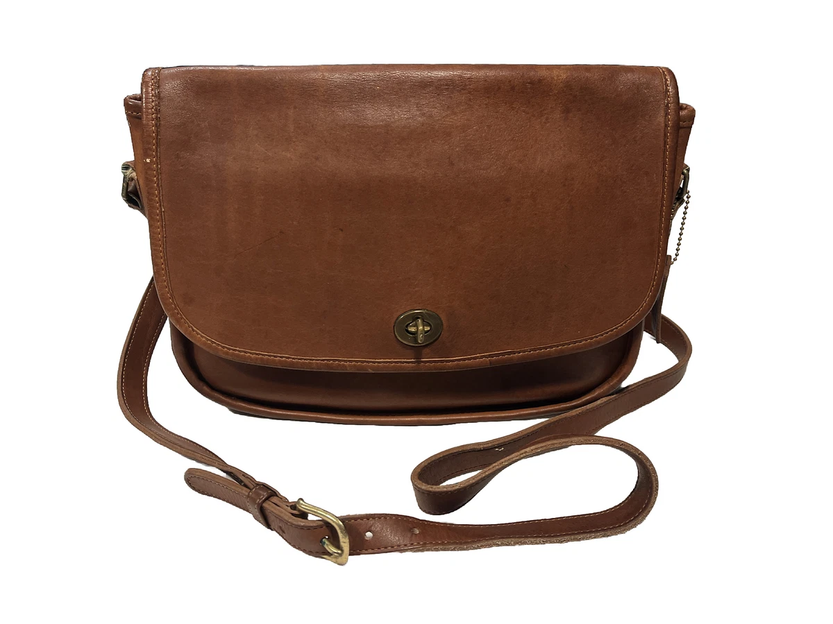 Coach tan leather crossbody bag sales