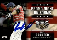 2015 Topps Pro Debut Promo Night Clint Coulter Timber Rattlers #PN-CC Signed