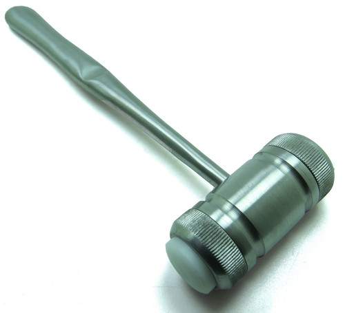 Mazo ortopédico de hidromiel de 7,5" cabeza de 7,29 oz con 2 tapas de instrumentos de nailon - Imagen 2 de 3