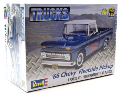 Revell 1966 Chevy Fleetside Pickup 1/25 Scale Plastic Model Car