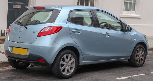 Window Visor Vent Rain Guard Use For Mazda 2 Demio Hatchback 5 Dr 2007 - 2014 - Afbeelding 2 van 5