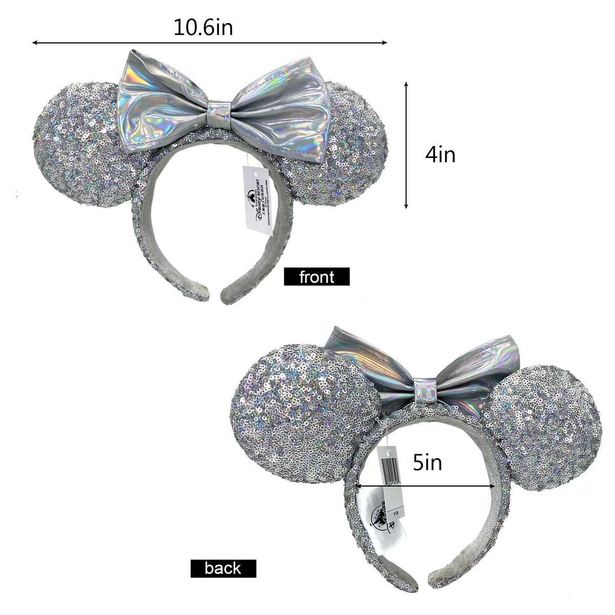 Cinderella Silver Magic Mirror Minnie Mouse Ears Headband New Cinderella 75th Anniversary Minnie Ear Headband Arrives  main image 3