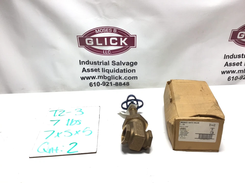 Nibco 1 1/4 in T-135 039923619342 Bronze Gate Valve NL1Q00B - Image 4 of 4