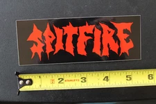 SPITFIRE Skateboard Wheels Bloody Red Black Punk Vintage Skateboarding STICKER