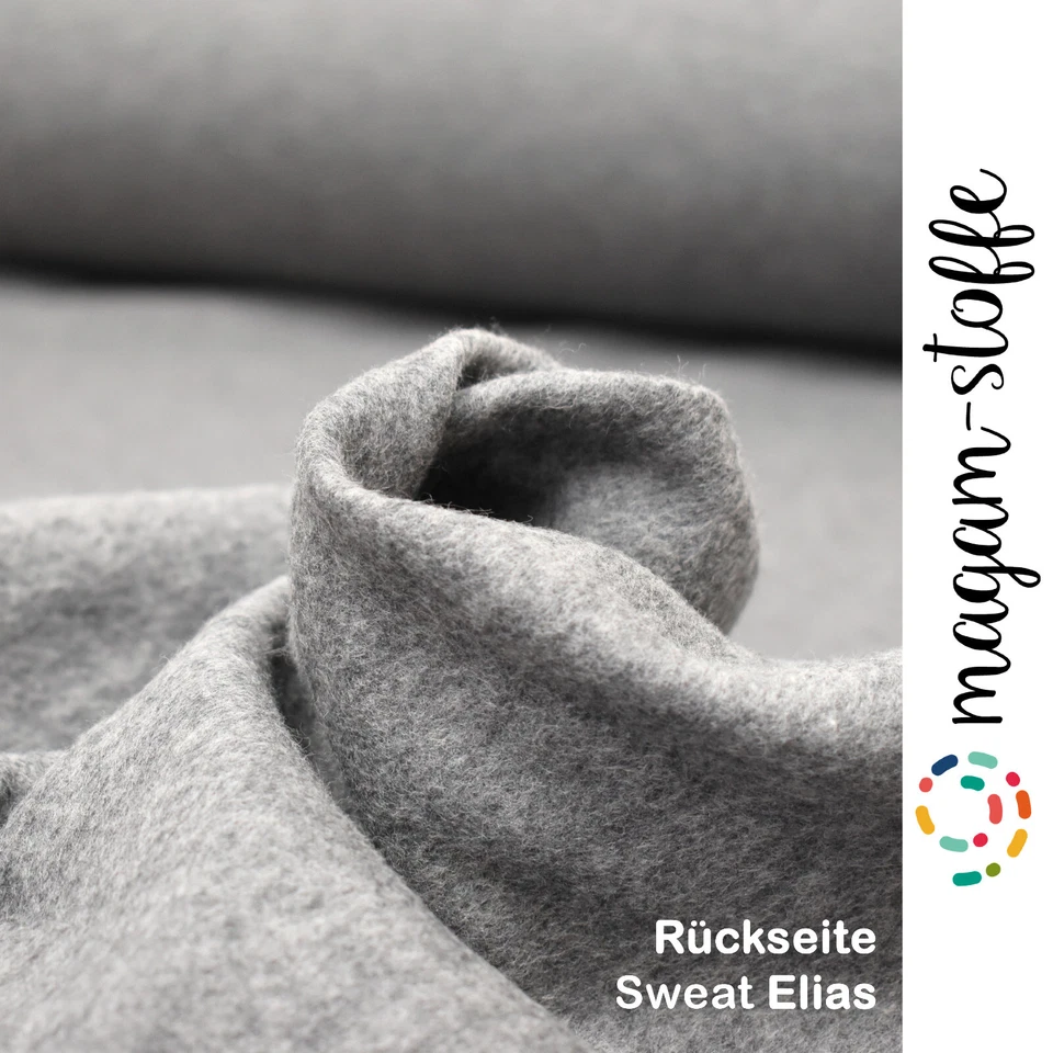 MAGAM-Stoffe "Elias" Sweatstoff innen angeraut weich einfarbig ÖKO-TEX Meterware - Bild 2 von 4