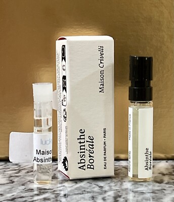 2 x ABSINTHE BORÉALE by Maison Crivelli Official Sample Spray 1.5mL + Dabber NEW