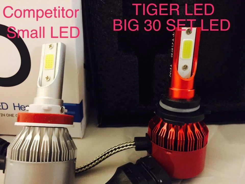 9006 BLUE LED HEADLIGHT Bulbs 10000K Lights 10k Kit Fit Nissan Titan 2005 - 2014 - Image 3 of 4