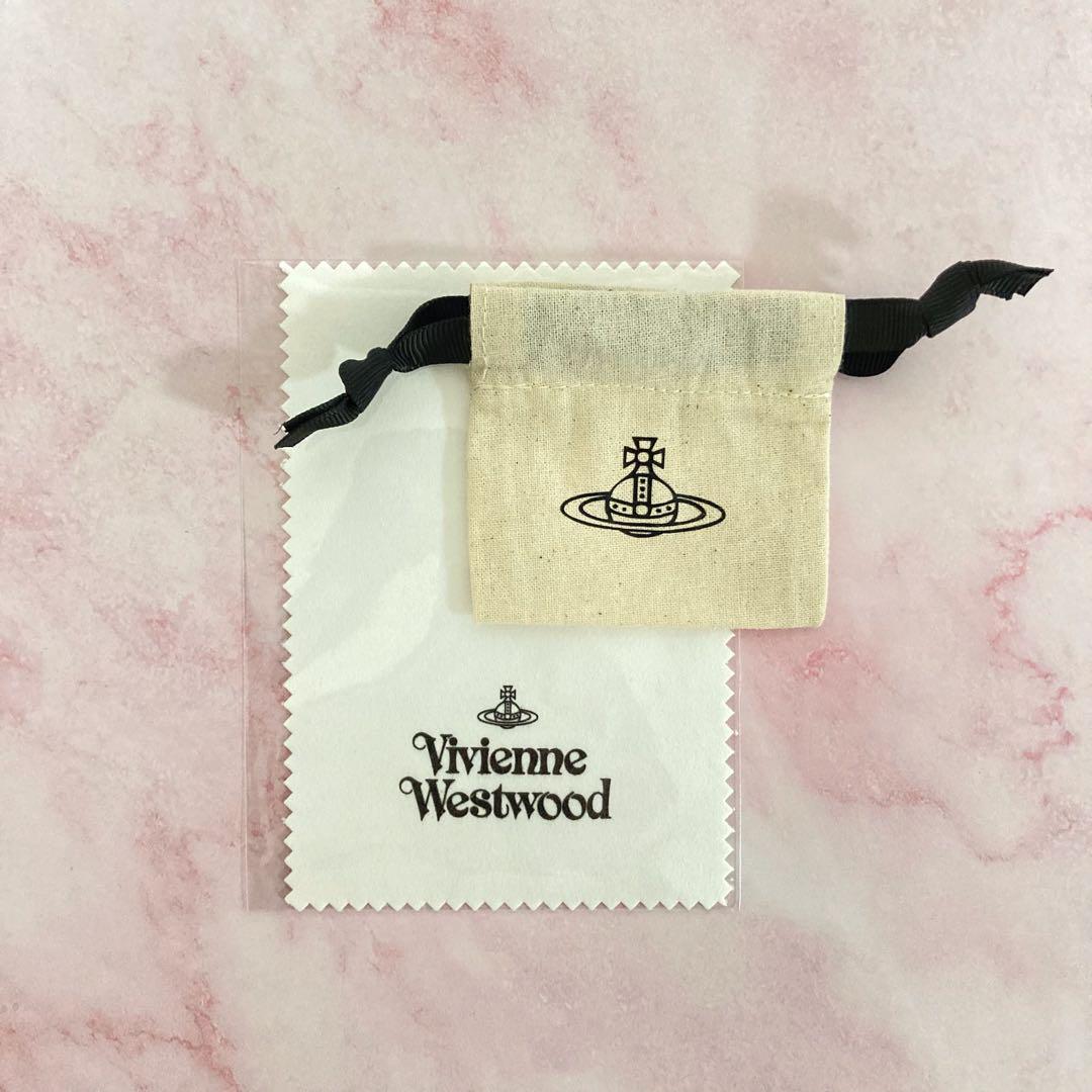 Vivienne Westwood Necklace Tiny Orb light blue w/drawstring