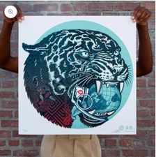 SHEPARD FAIREY OBEY CLIMATE CLASH (WHITE) PRINT LE 275 Ships ASAP!