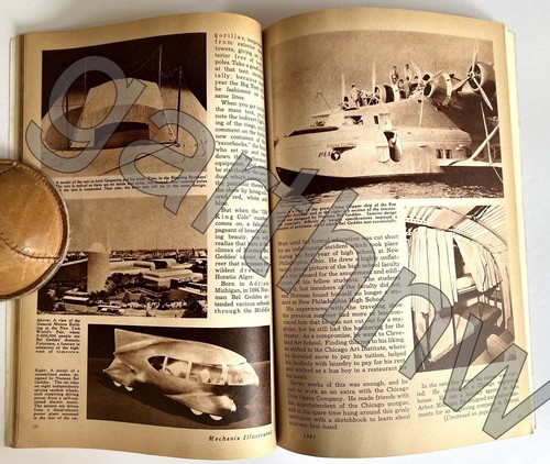 NORMAN BEL GEDDES 1941 PICTORIAL THEATRICAL & INDUSTRIAL DESIGN * WORLD'S FAIR - Picture 2 of 2
