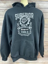 Snap - On Tools Heavyweight Hooded Sweatshirt Hoodie Large Black
