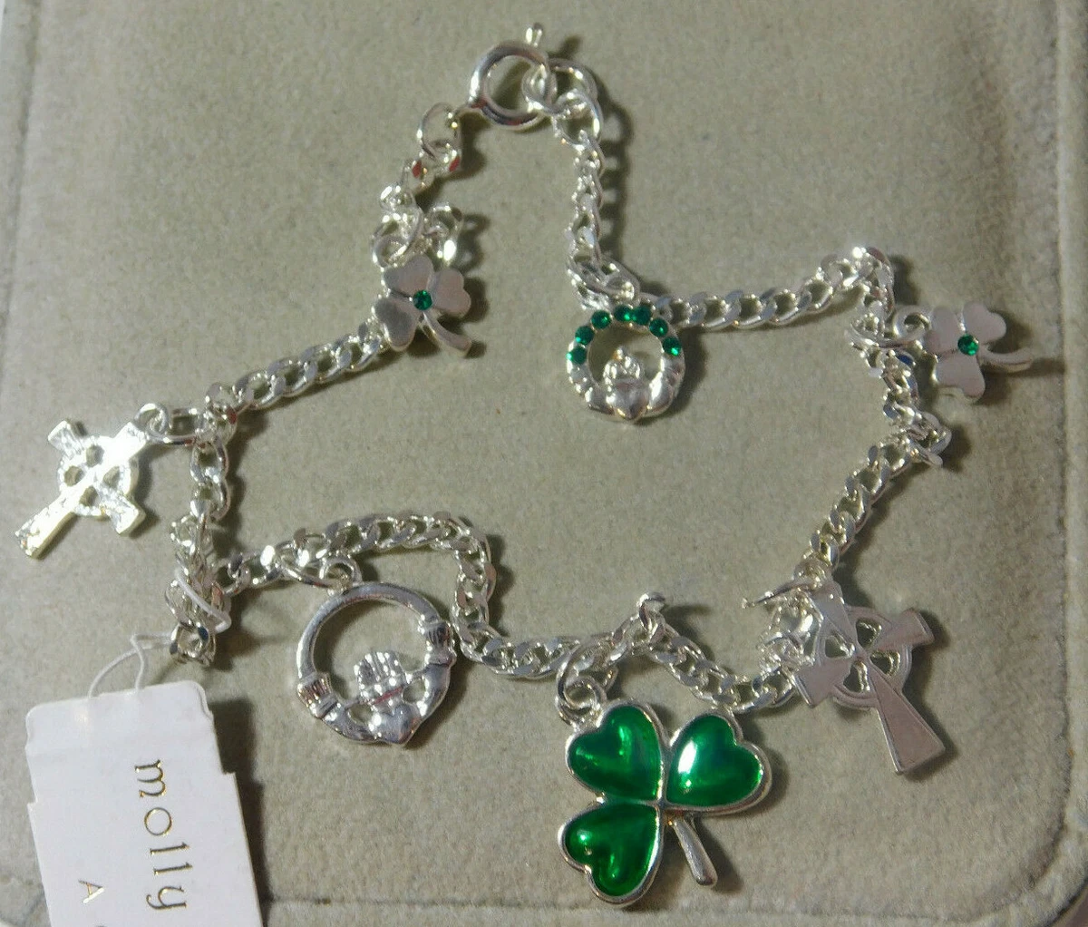 Green shop clover bracelet