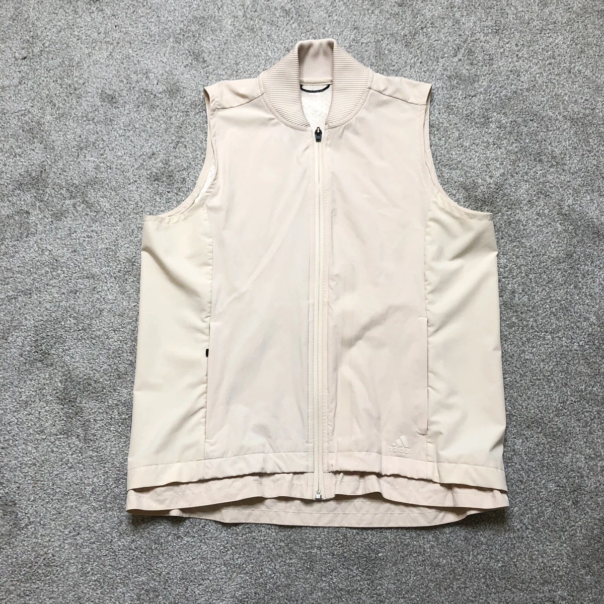 Adidas Vest Ultra Energy Running Zip Up Gilet Cream Sz M eBay