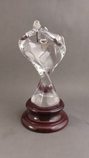 AMBROGIO POZZI " GIGOLO " Scultura di Design in cristallo Golfista anni 80"