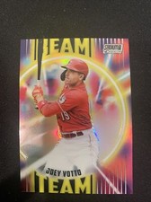 2022 Topps Stadium Club Chrome Beam Team Refractor Joey Votto Cincinnati Reds