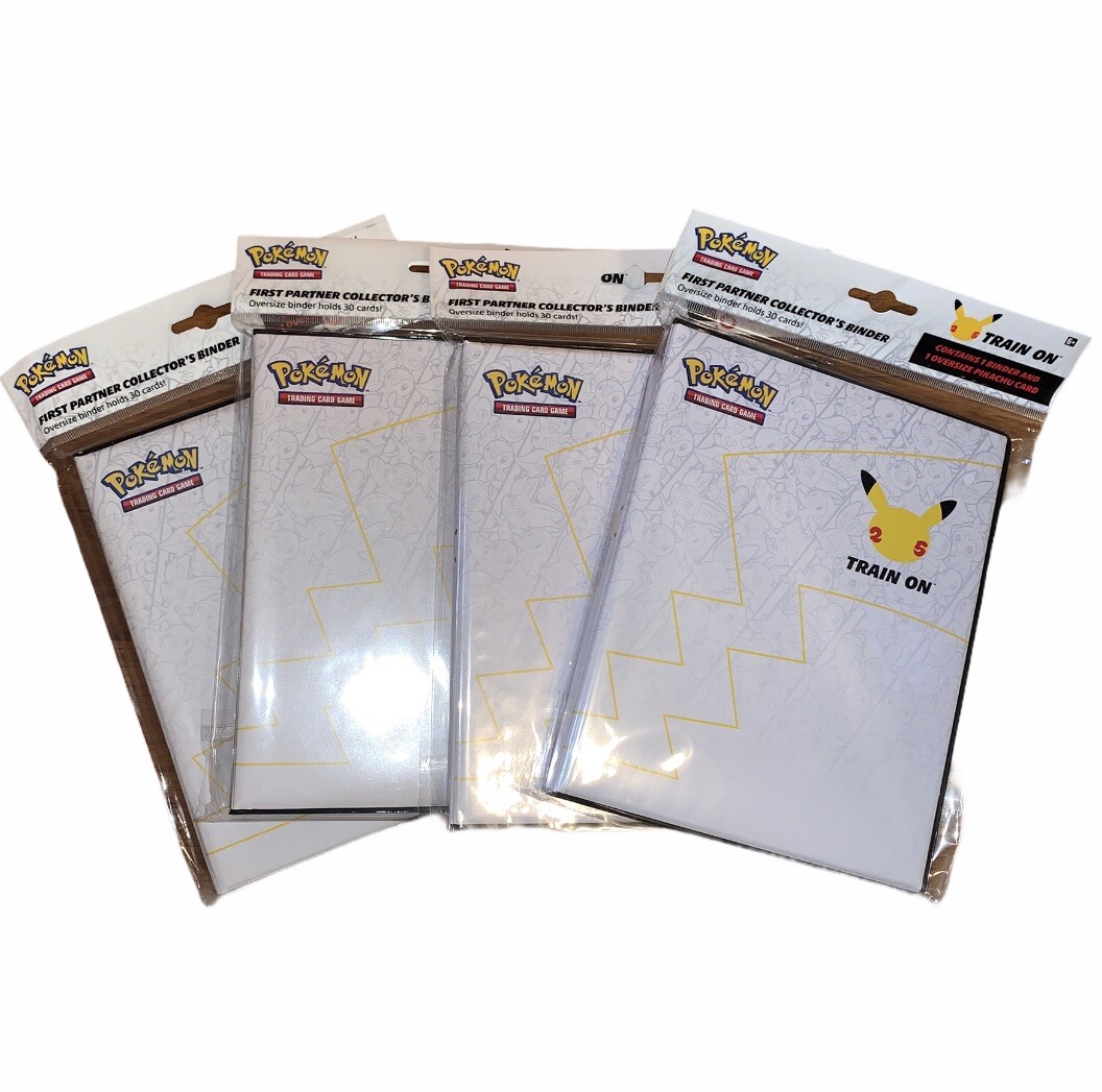 Pokemon: 25th Anniversary First Partner Collector's Jumbo Card Binder New 4  Pack 820650809606 | eBay