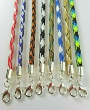 Braided Choker Necklace Bracelet Anklet Silver Lobster Clasp Paracord 4mm USA