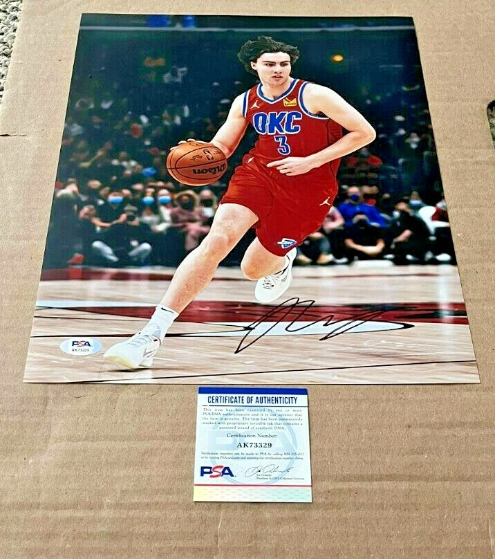JOSH GIDDEY Autographed Signed 11X14 OKALHOMA CITY THUNDER PHOTO PSA/DNA CERTIFIED #3 