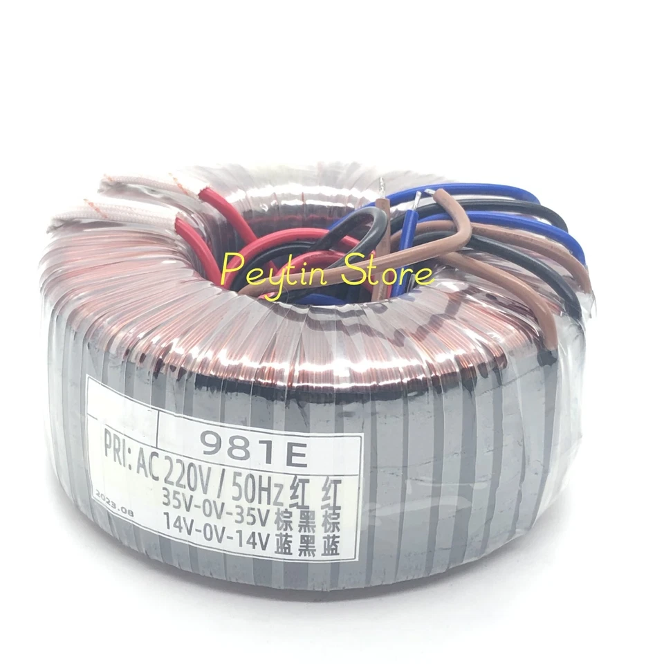 1) 981E Toroidal Transformer 150W Input 220V Output 35V-0-35V 14V-0-14V - Image 3 of 3
