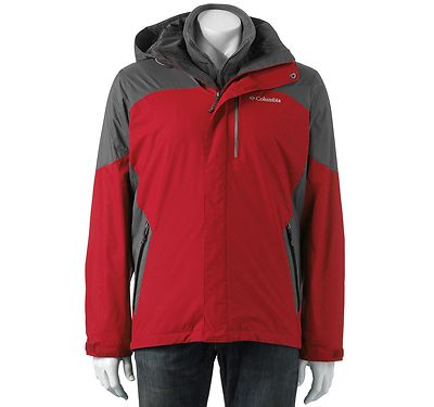 COLUMBIA SUMMIT LIFT INTERCHANGE MEN'S JACKET RED SIZE XL BRAND NEW MSRP: $230