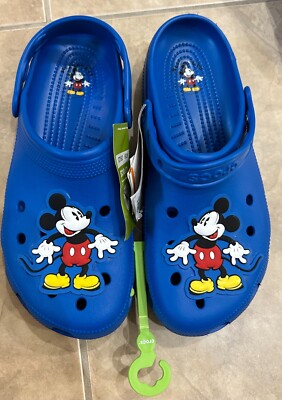 Authentic Disney Crocs Mickey Mouse Blue Mens 6 Womens 8 NEW  display picture 1