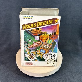 Nintendo NES - Vegas Dream - Game, Box, & Dust Cover - No Manual - Tested