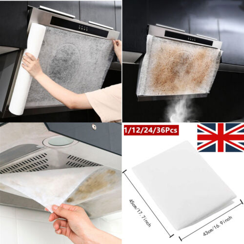 Cooker Hood Filter Oven Grease Extractor Fan Paper Cut To Fit Size Universal  - Afbeelding 1 van 24