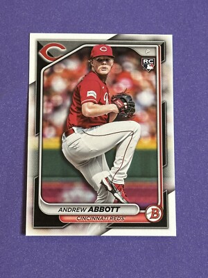 2024 Bowman Andrew Abbott Rookie #70 Cincinnati Reds RC (Q)