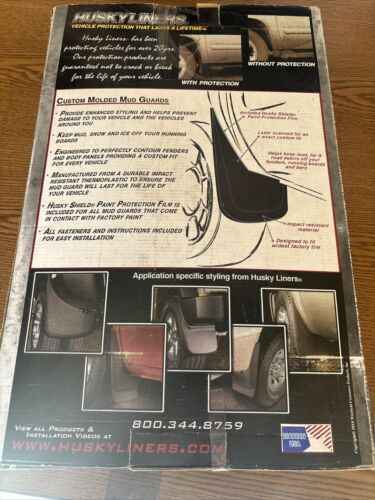Husky Liners Front Mud Guards 04-12 Chevy Colorado GMC Canyon Made In USA 🇺🇸 - Picture 3 of 4