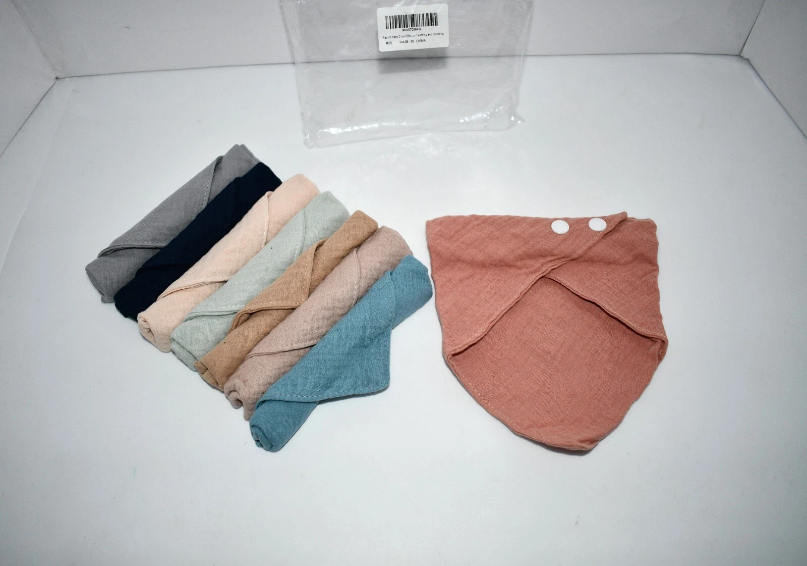 Rapotti Baby Drool Bibs Cotton for Boys and Girls (8-Pack) NWT