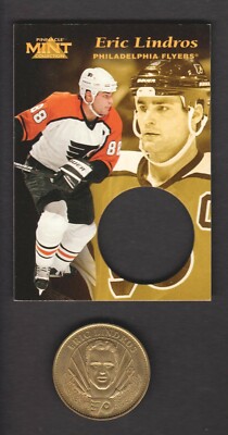 1996-97 Pinnacle Mint Hockey Card With EMBEDDED BRASS COIN #3 Eric