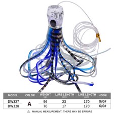 Drag Fishing Bait Trolling Squid Skirts Soft Octopus Lures Sea Fishing Tackle