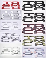 Tailgate 3D Domed Raised Letters Inserts for Toyota Tacoma 2016-2019  TAILGATE 
