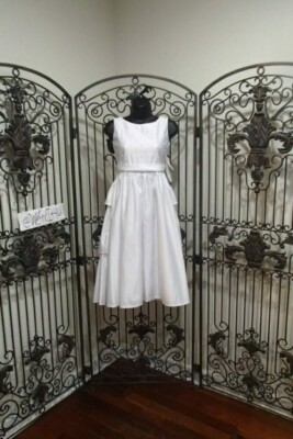 G1502 SWEET PEA LILLI FLOWERGIRL SP853 SZ 10 WHT $100 FLOWER