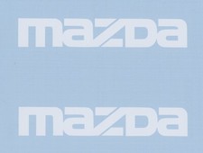 2 New Mazda 4 White Vinyl Decals Stickers Trucks Windows Car Show Decal 2 New Mazda 4 White Vinyl Decals Stickers Trucks Windows Car Show Decal