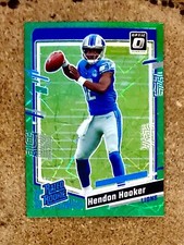 2023 Donruss Optic Football Green Velocity Rated Rookie Hendon Hooker #234 Lions
