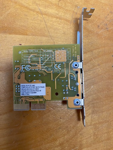 Cyber solutions PCI ISA modem card 56K FB PCTEL AMR/ 6WICHN-35714-M5-E - Picture 3 of 4