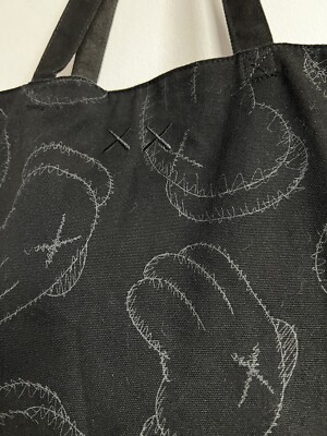Uniqlo x Kaws Tote Bag 'Hands' Black 17 x 13 x 5.5