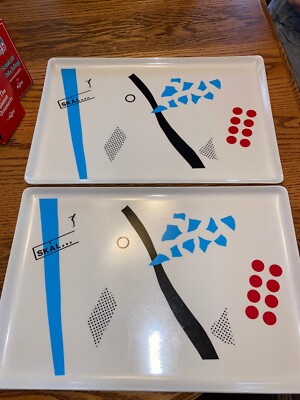 Two Vintage Skal Trays