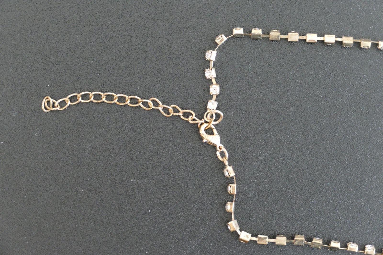 Necklace with Red Circular and Rectangular  Stones - image 3