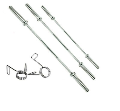 Olympic Barbell Bar 55" 2In-Weight Lifting Bar Standard Straight