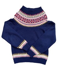 Vintage Jantzen Fair Isle Sweater 100 Orlon Acrylic Snow Mountain Sweater Sz 16